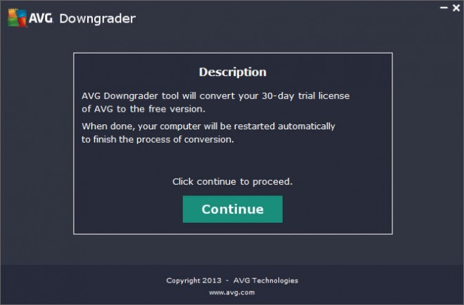 AVG Downgrader 
