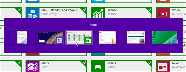 Windows 8.1 tâches