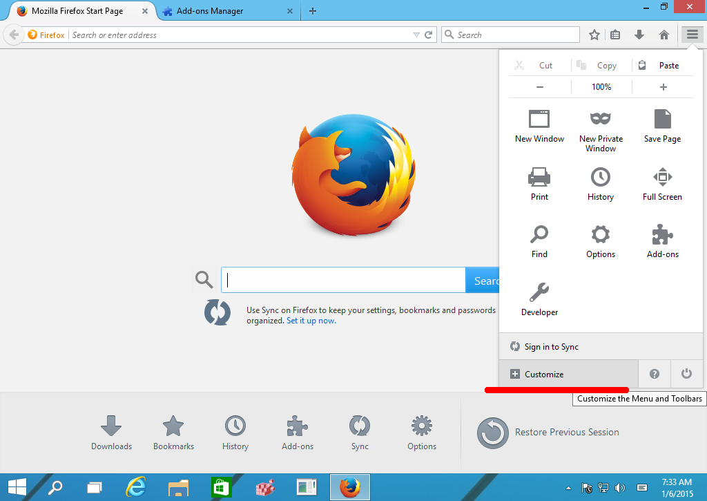 changer la langue d’affichage de Firefox 